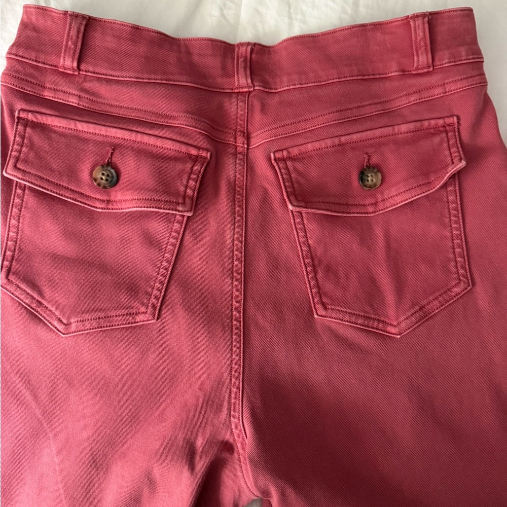 Spanx Stretch Twill Red Cropped Pant - Picture 5 of 5